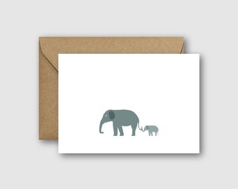 Elephant Baby Card