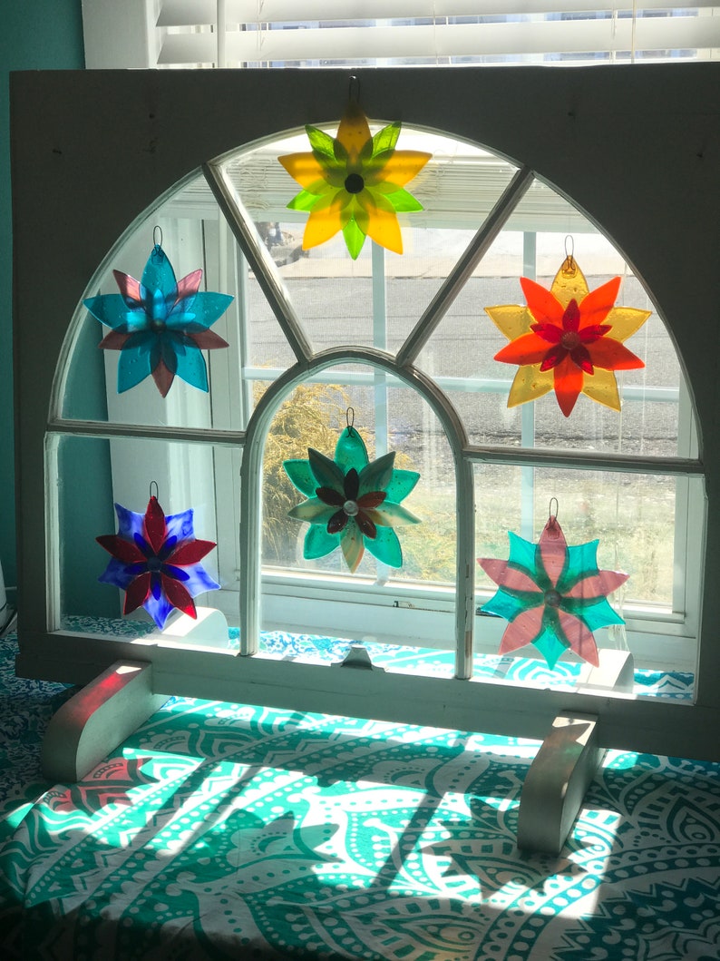Fused Glass Suncatcher Etsy