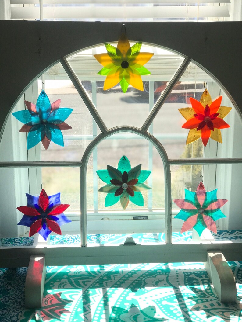Fused Glass Suncatcher Etsy