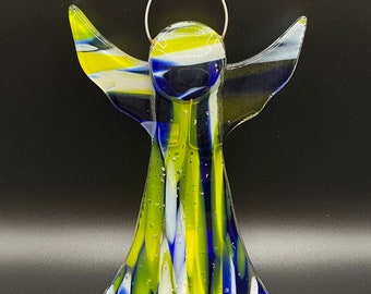 Fused Glass Angel Ornament/Suncatcher