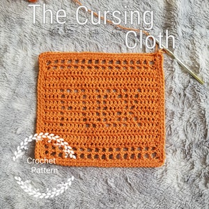 crochet pattern, dishcloth pattern, curse word, cloth, dishcloth, kitchen cloth, pdf file, crochet dishcloth pattern, cotton cloth, pattern
