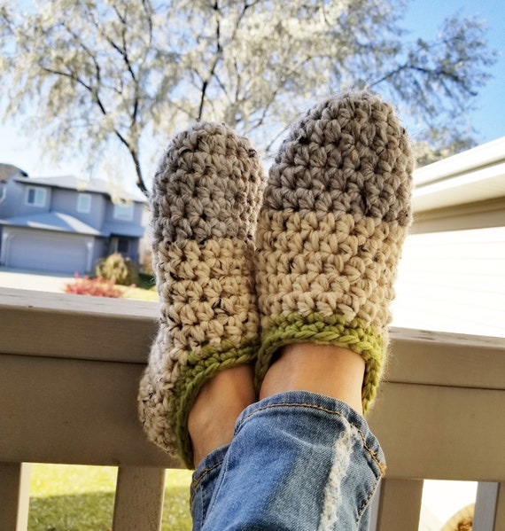 Simple Crochet Slippers Crochet Pattern Crochet Slippers - Etsy