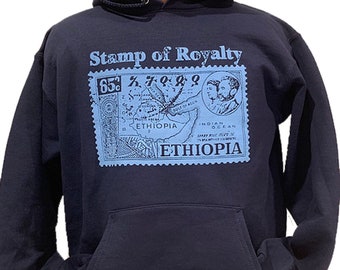 Ethiopian stamp hoodie | Rasta hoodie