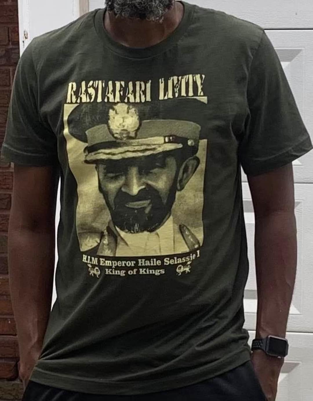 Haile Selassie - Jah Rastafari - Emperor Royalty T-Shirt Haile Selassie - Jah Rastafari - Emperor Royalty T-Shirt