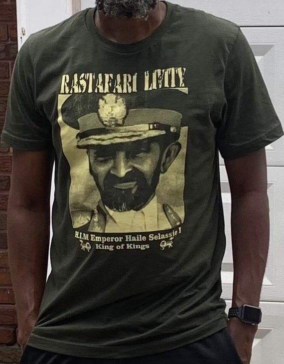 Haile Selassie - Jah Rastafari - Emperor Royalty T-Shirt Haile Selassie - Jah Rastafari - Emperor Royalty T-Shirt