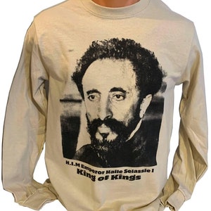Hail Selassie I t-shirts long sleeve (Jah live) | Rastaman long sleeve t-shirt