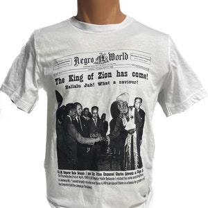 Haile Selassie I visited Jamaica | Rastafari t-shirt