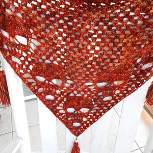Fiery Skull Crochet Scarf