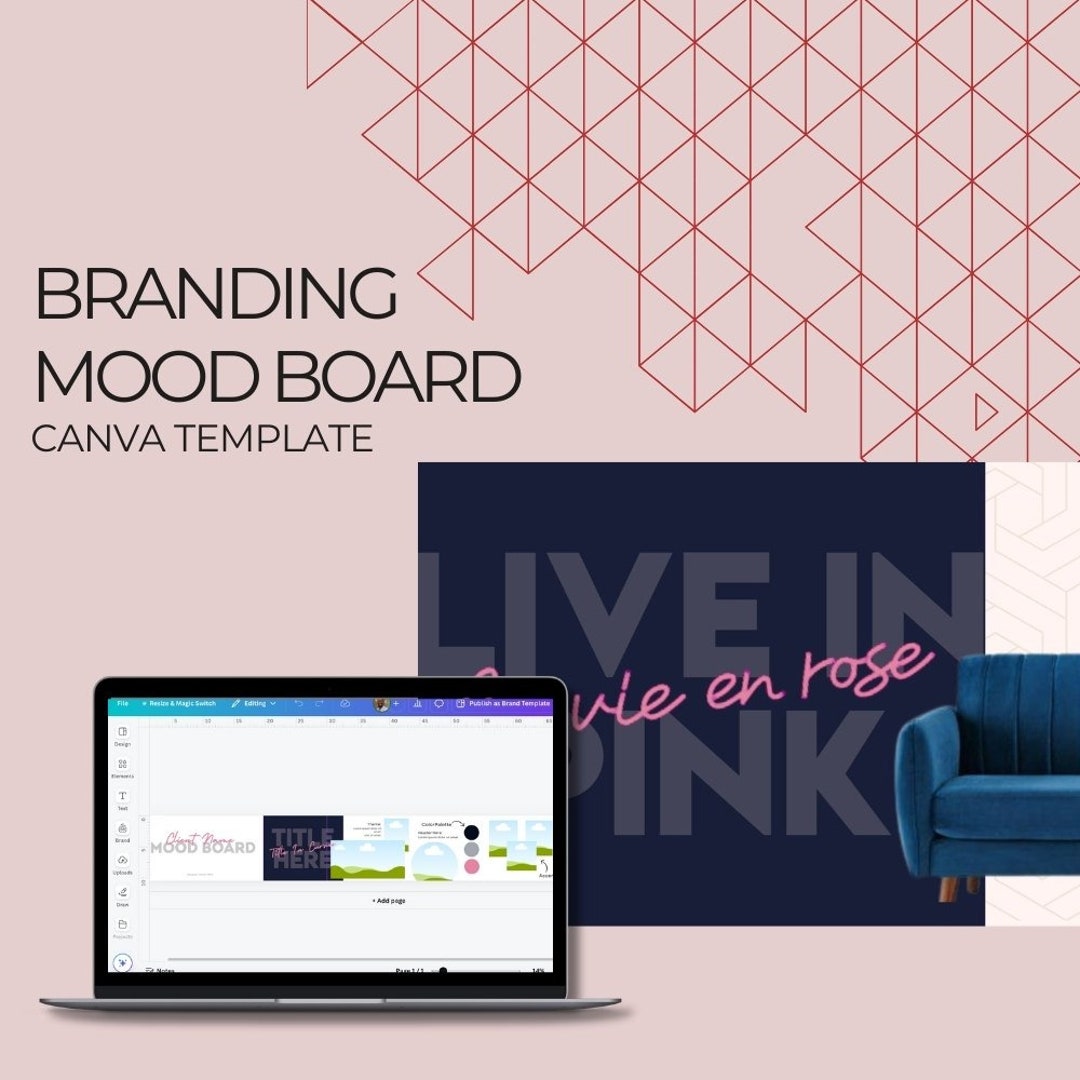 Canva Brandscape/mood Board Template - Etsy