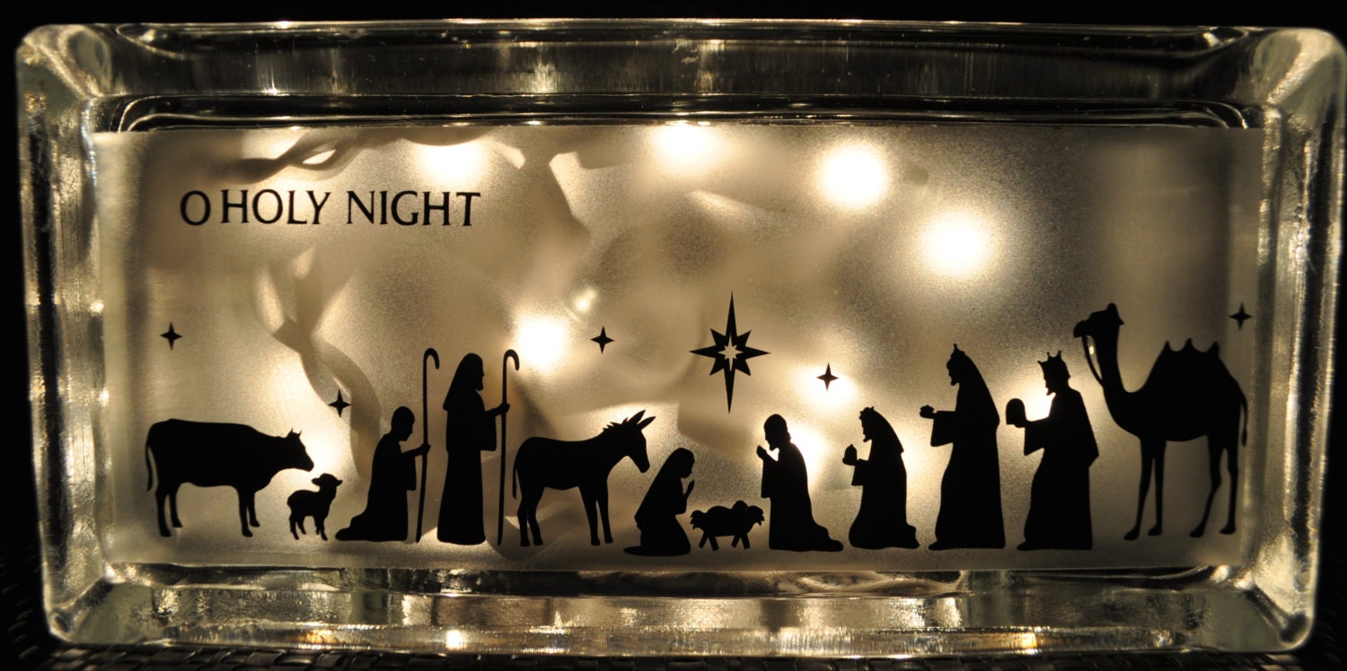 Nativity Oh Holy Night Block