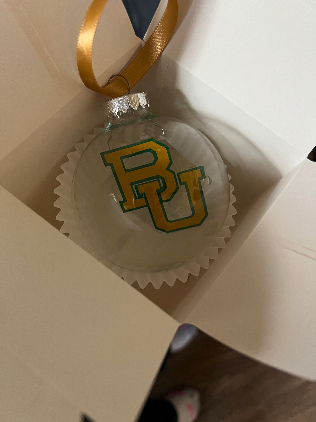 Baylor University Glass floating Ornament Etsy