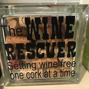 Wine Cork Keeper, The Wine Rescuer Setting Wine Free One Cork at a Time, Wine Lover Gift, Wedding Gift, Engagement, Mom, Mother's Day, Decor