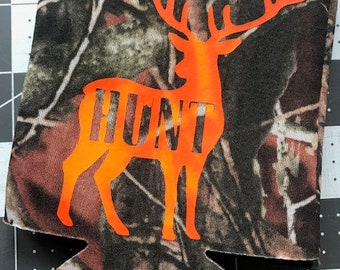 Camo Redneck Deer Can Cooler, Gifts for Him or Her, Hunting Gifts