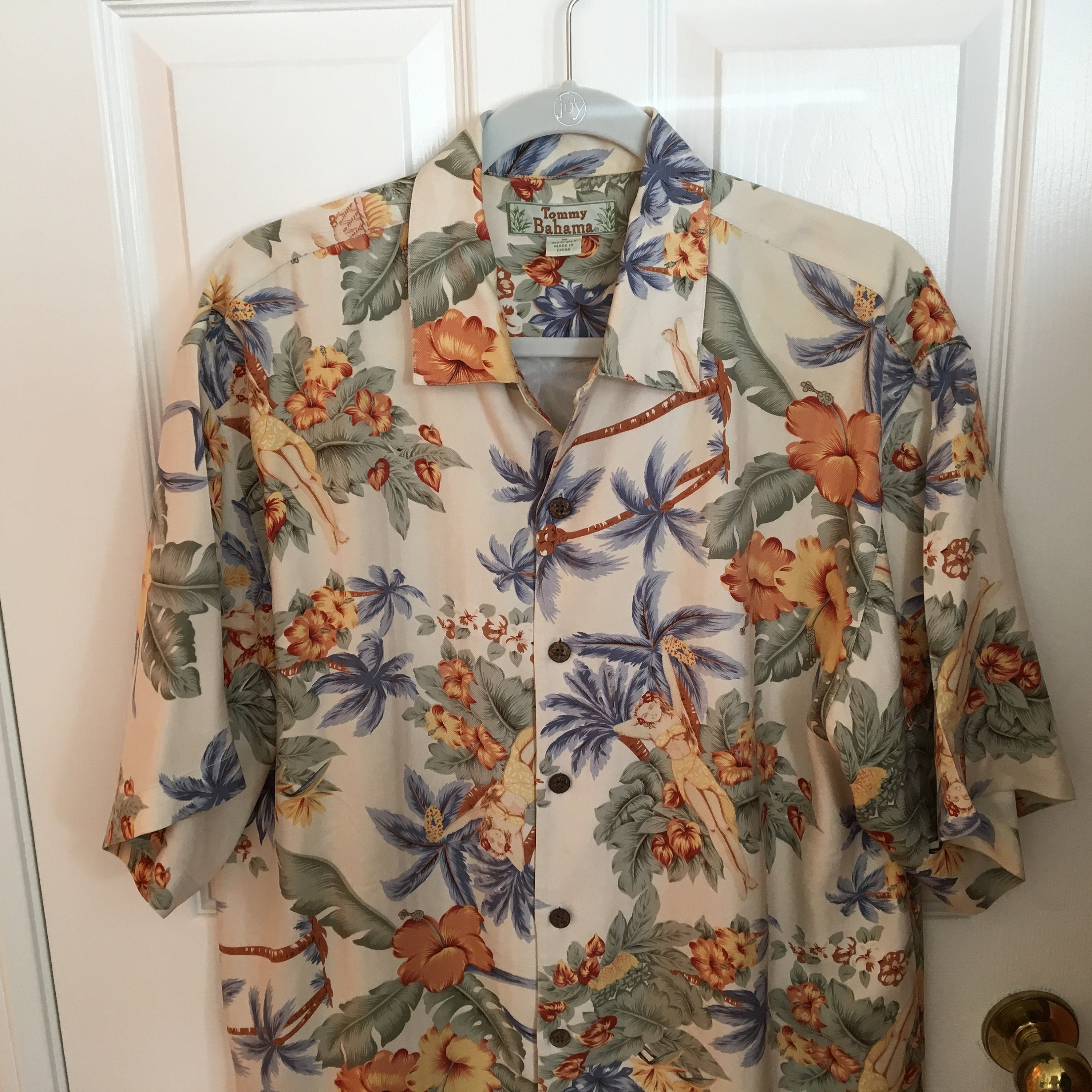 Tommy Bahama Tequila Mocking Parrot Silk Shirt in White for Men