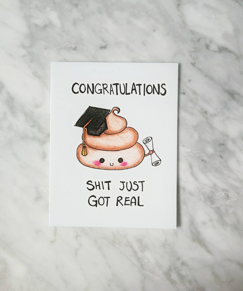 Graduation card funny Funny Graduation card graduation | Etsy