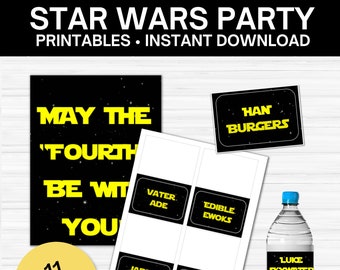 Star Wars Party - Star Wars Party Supplies - Star Wars Party Printables - Star Wars Food