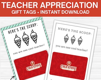 Teacher Appreciation Gift Tags - Teacher Appreciation Week - Thank You Tags - Thank You Appreciation Gift Tag for Teachers Staff