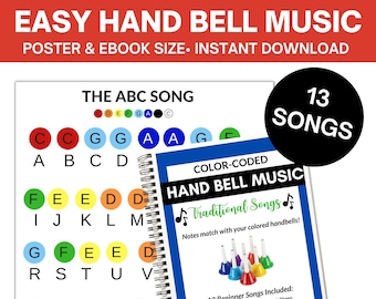 Handbell Music - 13 Traditional Songs - Digital Download for Hand Bell Music Sheets