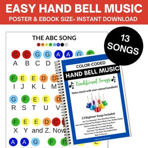 Bladmuziek Handbell - 13 traditionele liedjes - Digitale download voor bladmuziek Handbell