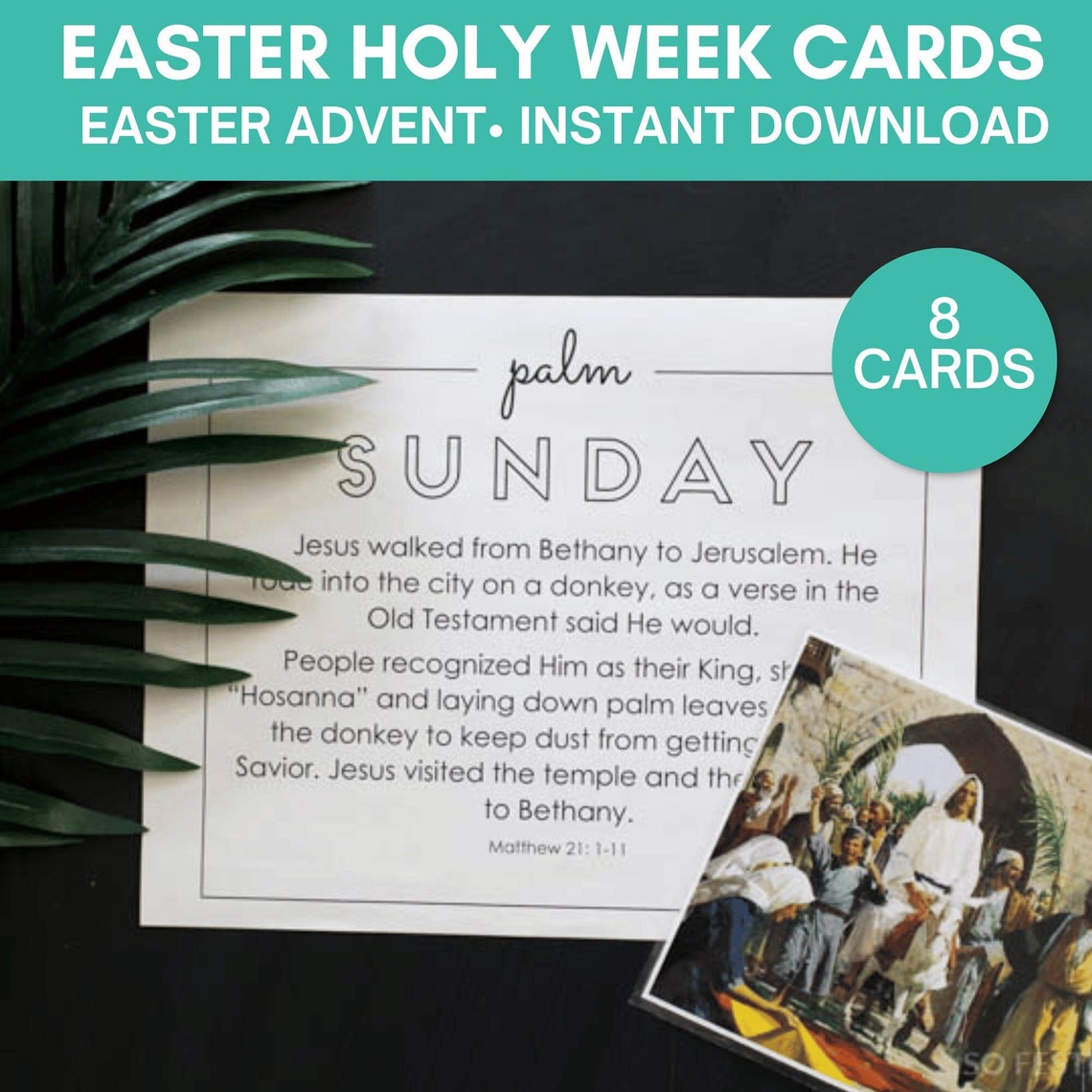 LDS Holy Week Story Cards | Easter Countdown | Easter Advent ...