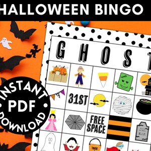 Halloween Bingo - Gioco del Bingo di Halloween - Festa in classe di Halloween - Bingo delle stagioni