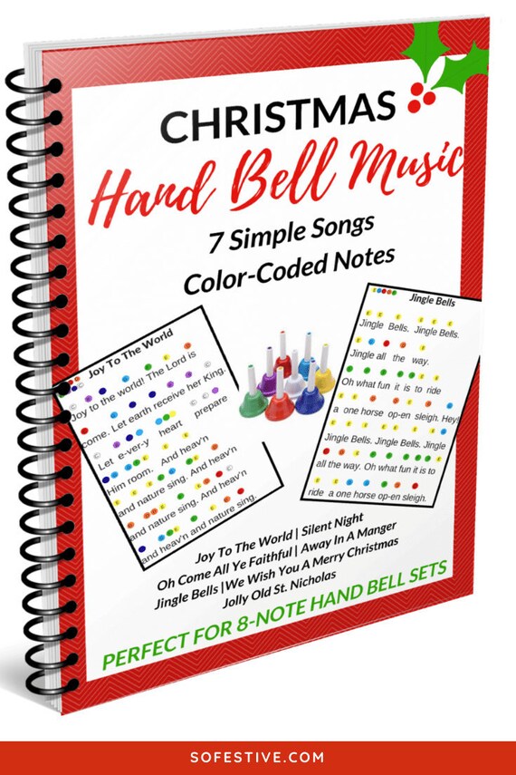 Christmas Hand Bell Music EBook 7 Song Sheets Poster and Etsy