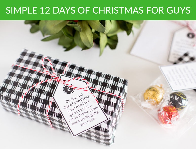 12 Days of Christmas Tags Bargain BUNDLE Digital Download image 4