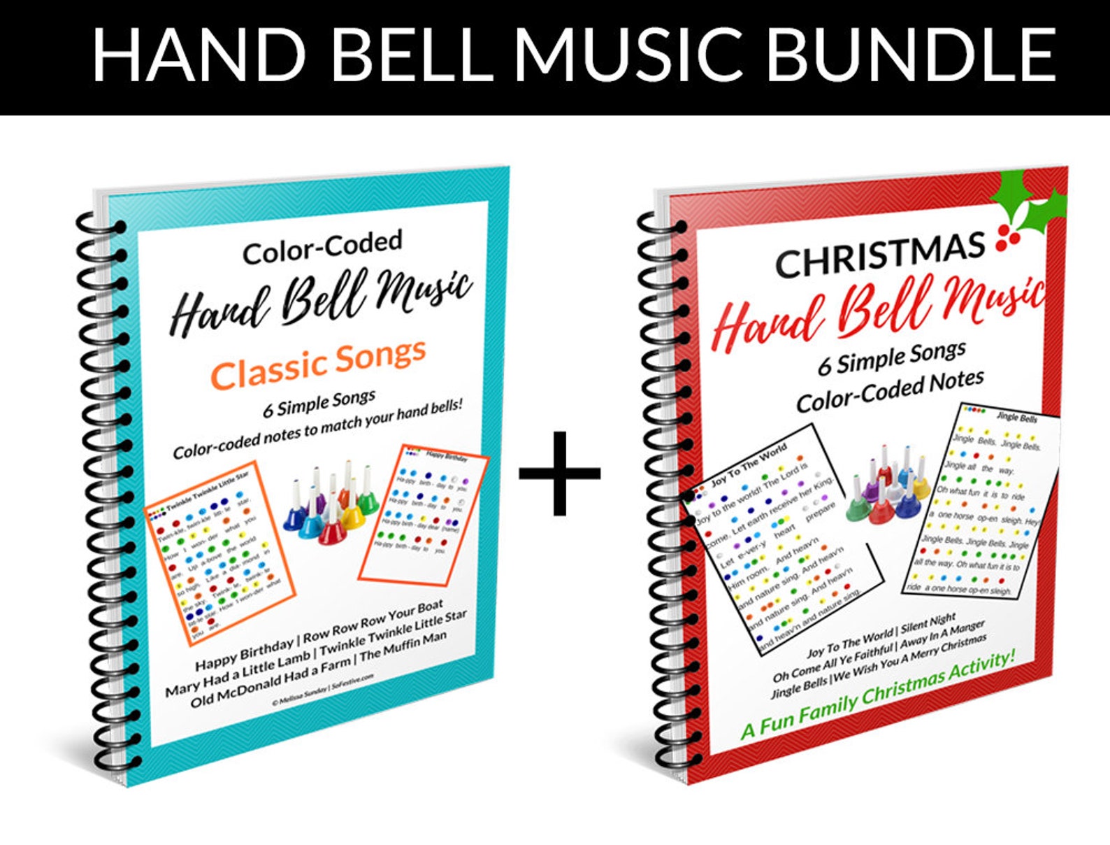 Hand Bell Music Song Sheets Bargain Bundle 19 Hand Bell Etsy