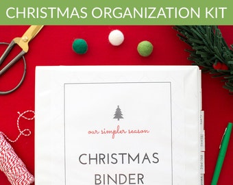 Kerst Binder Organisatie Kit- Holiday Binder Printables- Plus BONUS Thanksgiving Planner