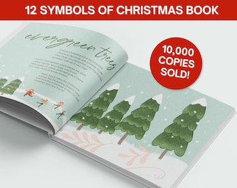 See Christ in Christmas- Christmas Symbols- Hardcover Illustrated Christmas Book- Christmas Story- Church Group Gift -  Neighbor Gift