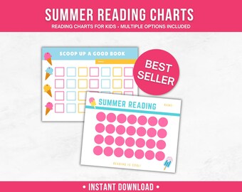Zomerleestabel - ijsleestabel - boektracker - directe digitale download