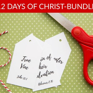 12 Days of Christmas Tags Bargain BUNDLE Digital Download image 3