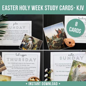 LDS Holy Week Story Cards |  Easter Countdown |  Easter Advent | Religious Christ Activity