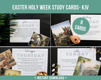 LDS Holy Week Story Cards |  Easter Countdown |  Easter Advent | Religious Christ Activity