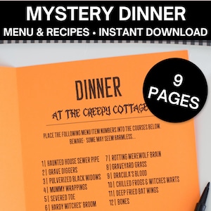 Halloween Mystery Dinner Party Pack