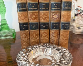 Vintage Frank M. Whiting Sterling Silver Candy Dish, Art Nouveau Floral Design