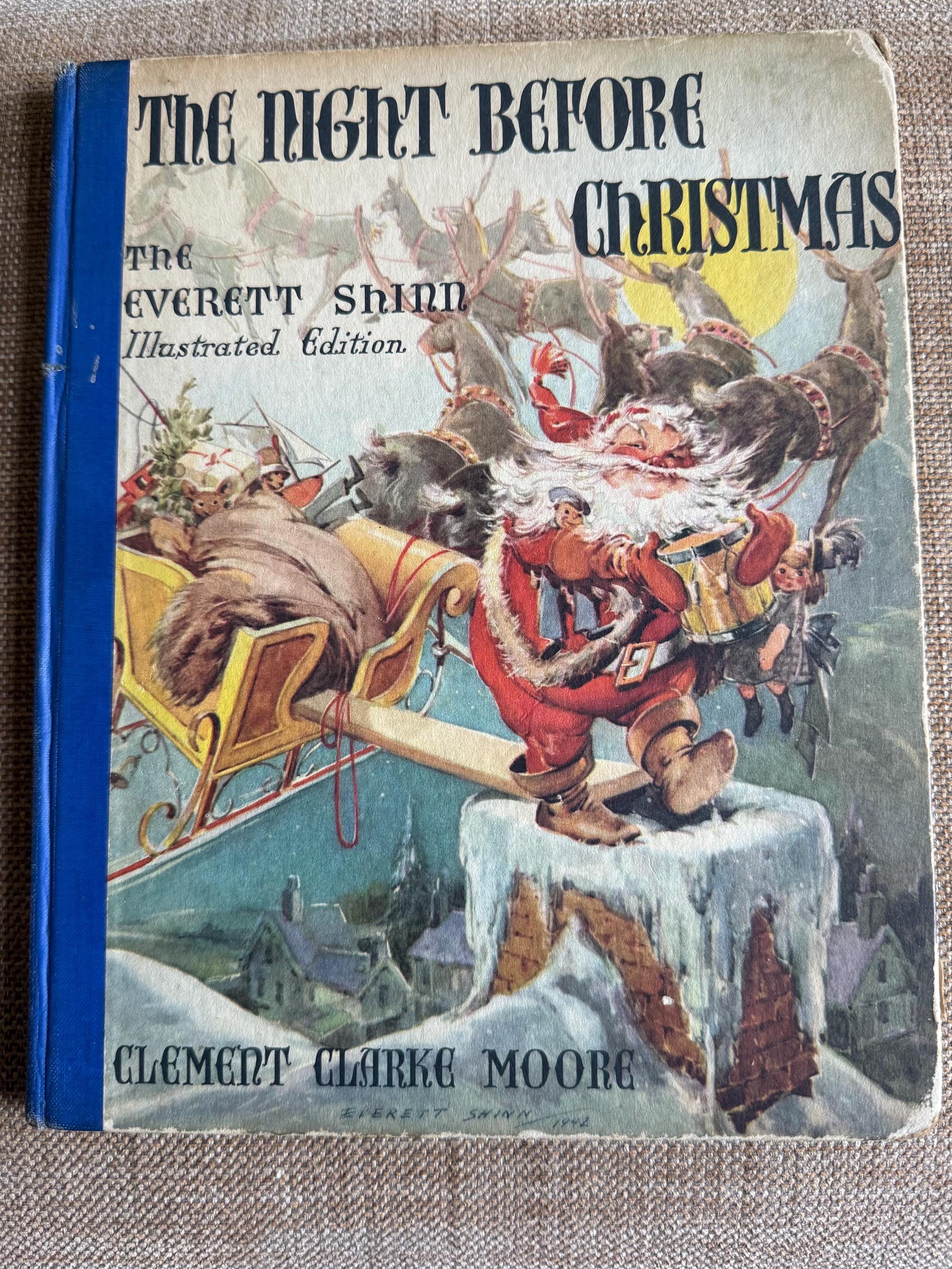 Night Before Christmas Book Vintage 1940's - Etsy