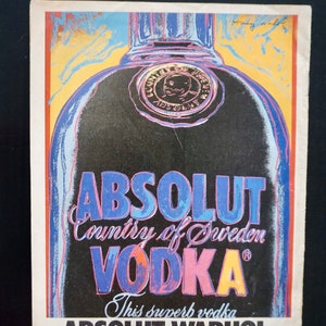 Vodka absolut poster - Etsy 日本