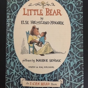 Little Bear autorstwa Else Homeland Minarik, wydanie wczesne, twarda oprawa, książka dla dzieci, ilustrowana, urocza, pokój dziecięcy, prezent dla dziecka, książka zabytkowa