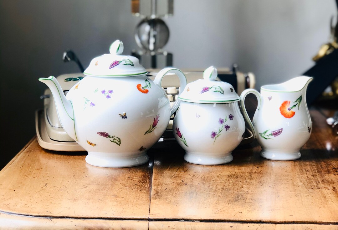 Tiffany Garden Tiffany Teaset Consisting of Teapot Sugar Etsy