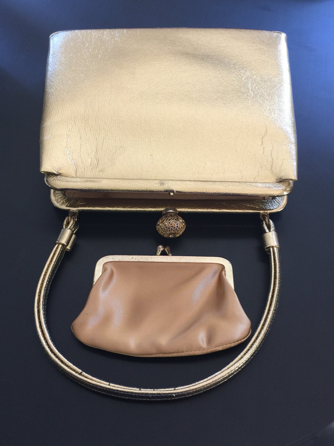 ヴィンテージ Coblentz USA製 本革 レザー チェーン ハンドバッグ Coblentz leather - Etsy 日本