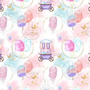 Cotton Candy Seamless Pattern, Digital Paper,digital,paper,seamless ...