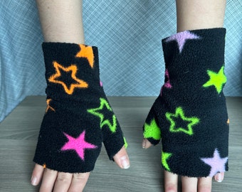 Kids Fingerless Fleece Gloves