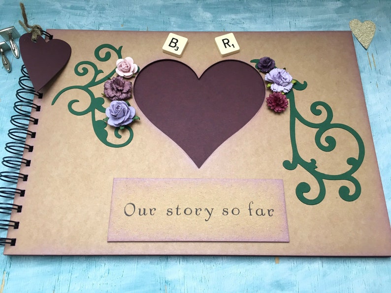 Custom scrapbook for a couple our story so far photo album Etsy Custom scrapbook for a couple our story so far photo album Etsy