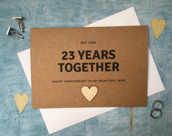23 Years Of Marriage Etsy
