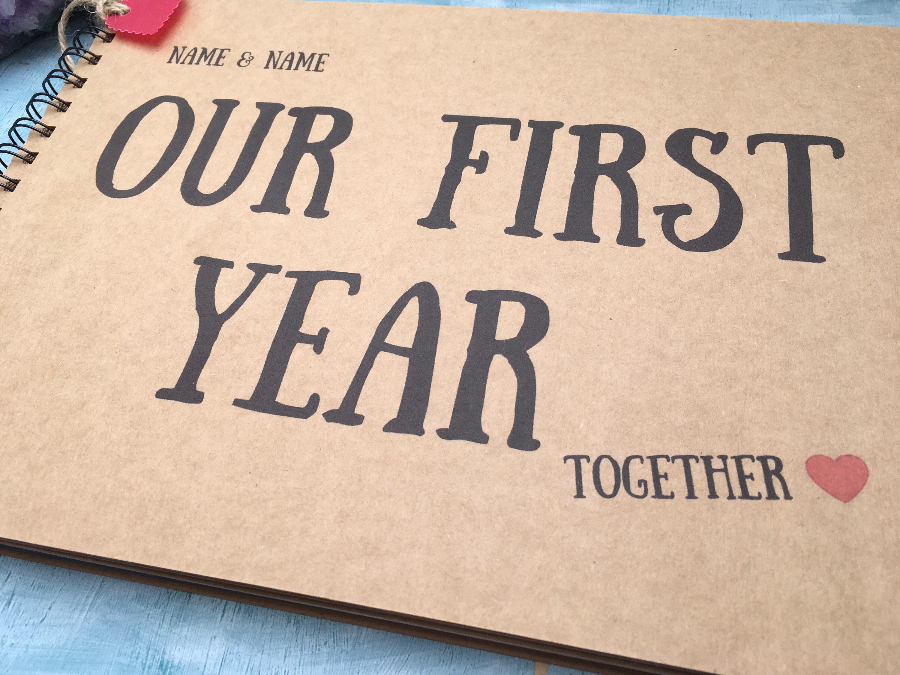 Unser erstes Gemeinsames Scrapbook Album ein Jahr Etsy.de