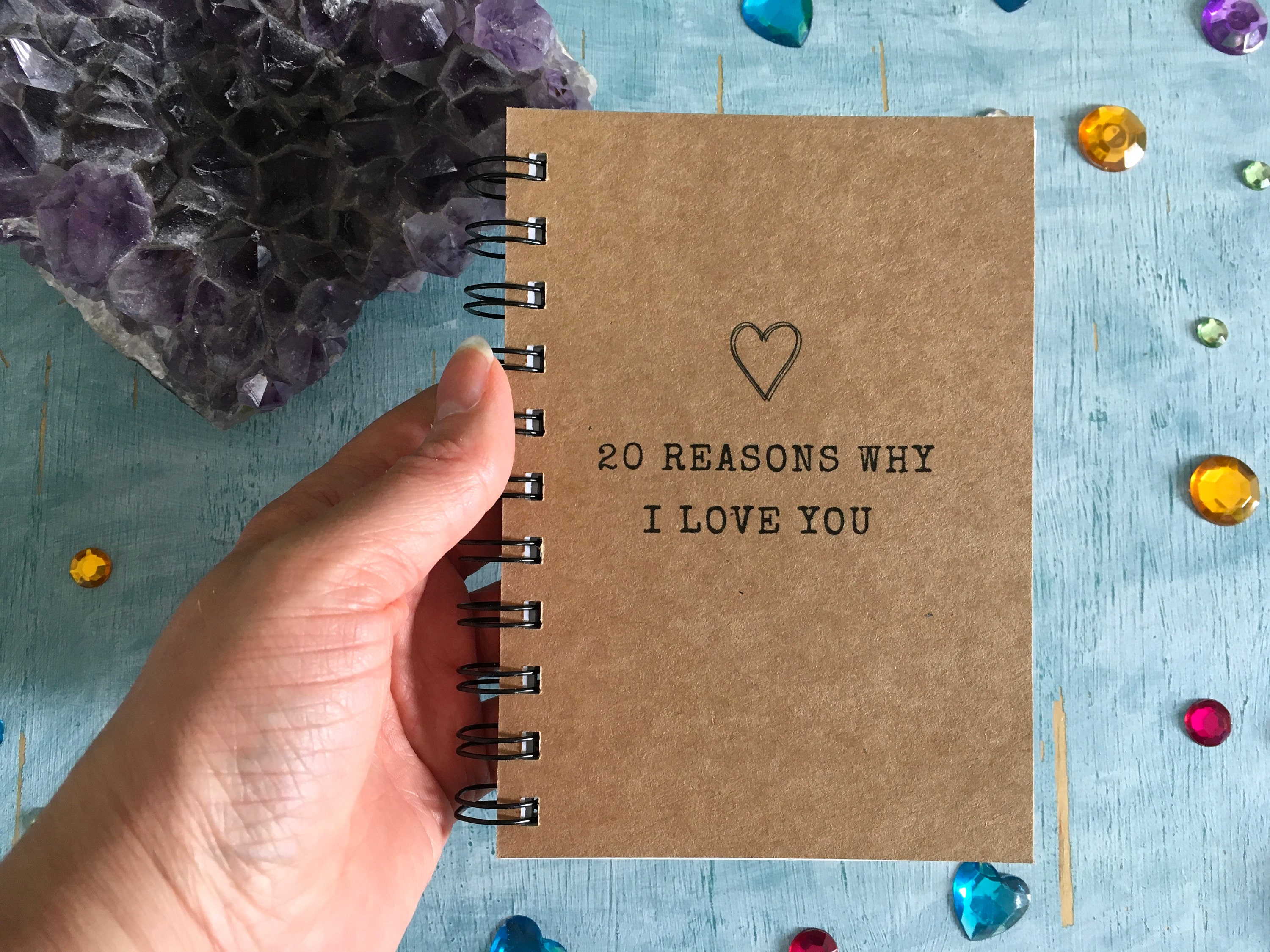 20 Reasons Why I Love You Mini Book, First Anniversary Gift Idea, Love  Notes, Long Distance Boyfriend Gift for 20th Birthday 