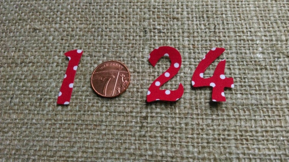 Numbers for the Advent calendar to iron on