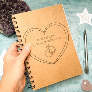 To My Sister on Your Wedding Day Scrapbook Journal, Wedding Gift for ...