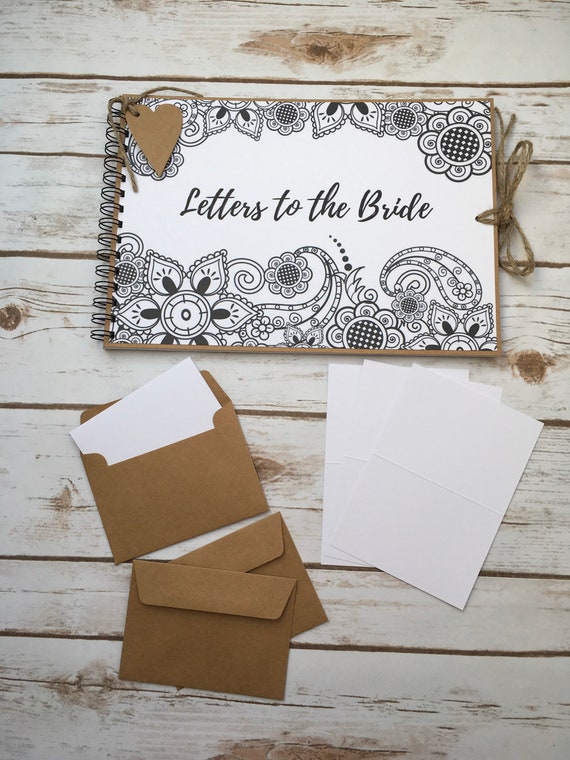 Letters to the Bride Scrapbook Album With Envelopes & Note Cards